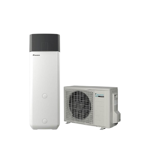 Tekniker som servar värmepump